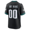 Kdoa Custom P.Eagles Black Stitched Alternate Game Stitched Jerseys