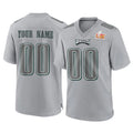 Kdoa Custom P.Eagles Gray Atmosphere Fashion Super Bowl LIX Home Game Any Name & Numbers Stitched Jerseys
