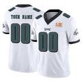Kdoa Custom P.Eagles White Limited Vapor F.U.S.E. Super Bowl LIX Home Game Any Name & Numbers Stitched Jerseys