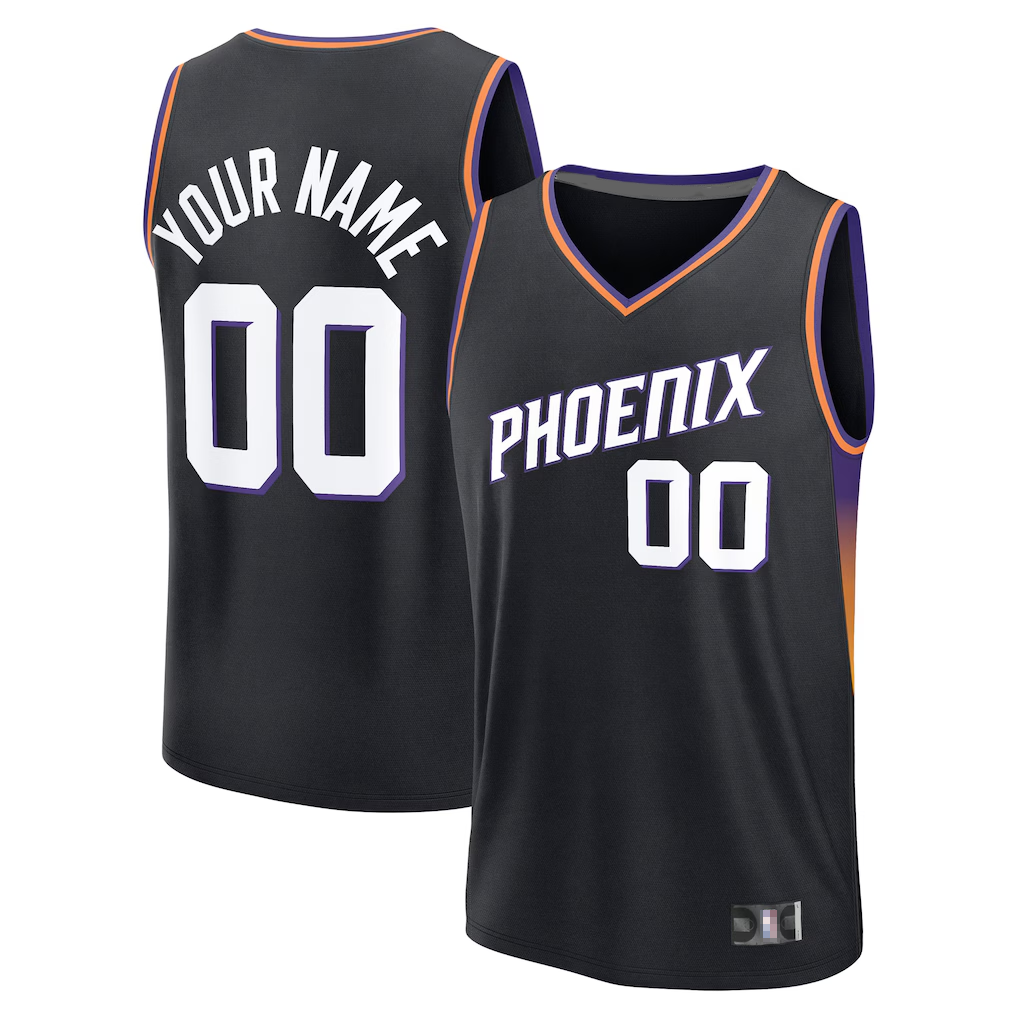 Kdoa Custom P.Suns Fanatics Black Fast Break Jerseys - Icon Edition
