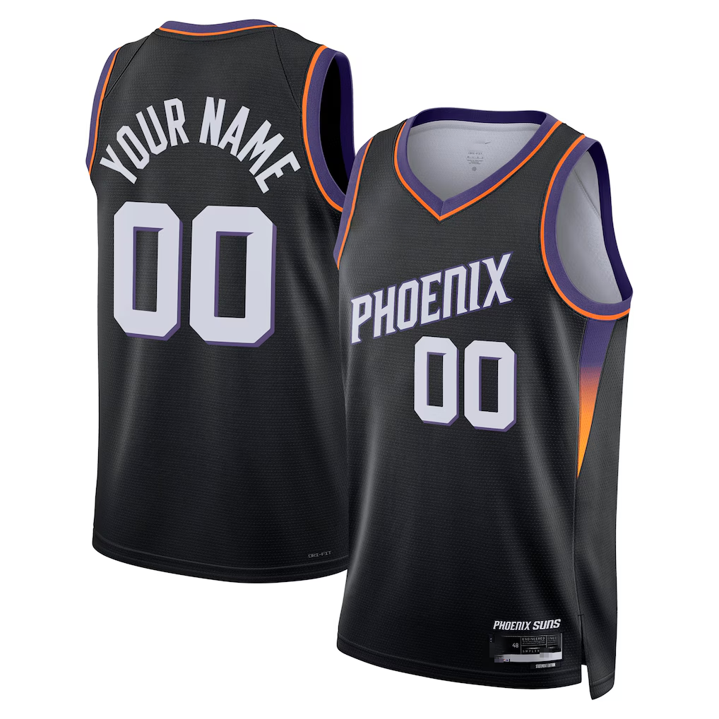 Kdoa Custom P.Sunss Black Swingman Jerseys - Statement Edition