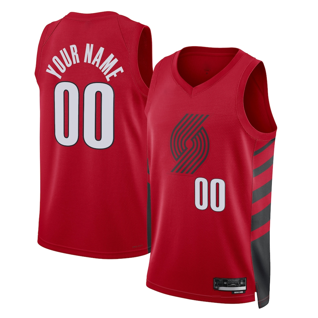 Kdoa Custom PT.Blazers Red 2022-2023 Swingman Jerseys - Statement Edition
