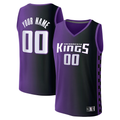 Kdoa Custom S.Kings Fanatics Purple Fast Break Replica Jerseys - Statement Edition