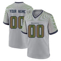 Kdoa Custom S.Seahawks Grey 2025 Rivalries Collection Home Game Any Name & Numbers Stitched Jerseys