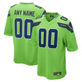 Kdoa Custom S.Seahawks Neon Green Alternate Game Stitched Jerseys
