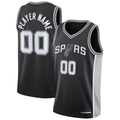 Kdoa Custom SA.Spurs Black Swingman Jerseys - Icon Edition