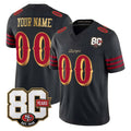 Kdoa Custom SF.49ers Black Limited 80th Rivalries Collection Home Game Any Name & Numbers Stitched Jerseys