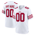 Kdoa Custom SF.49ers White Game Home Any Name & Numbers Stitched Jerseys