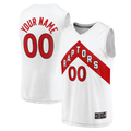 Kdoa Custom T.Raptors White Fast Break Custom Replica Jerseys - Association Edition