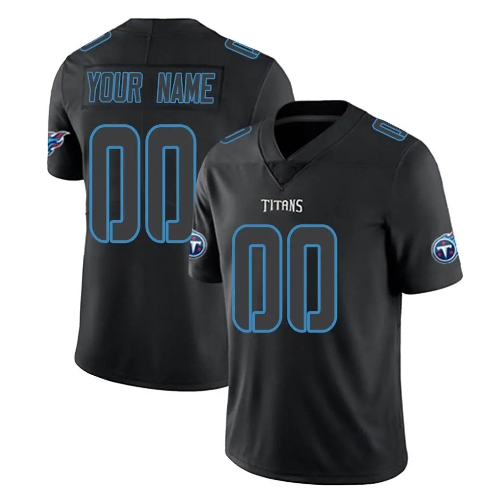 Kdoa Custom T.Titans Black Impact Limited Home Game Any Name & Numbers Stitched Jerseys