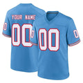Kdoa Custom T.Titans Light Blue Oilers Throwback Home Game Any Name & Numbers Stitched Jerseys