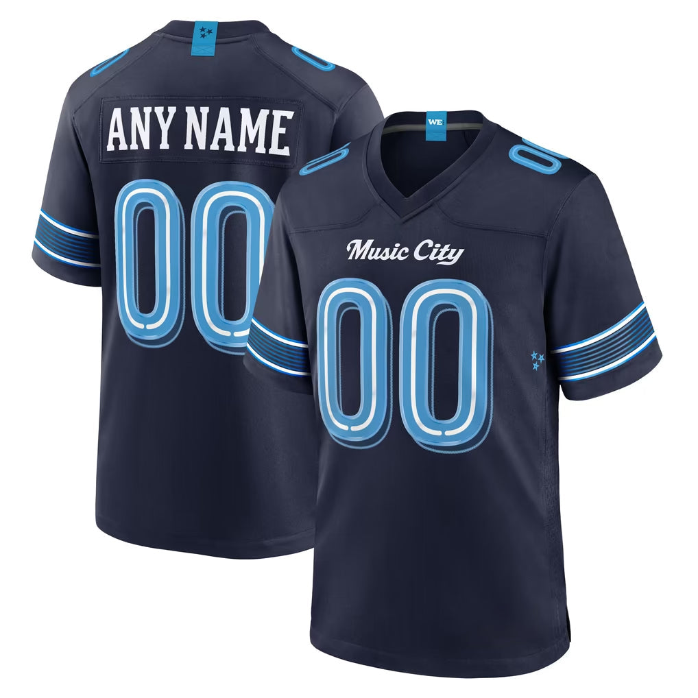 Kdoa Custom T.Titans Navy 2026 Rivalries Collection Home Game Any Name & Numbers Stitched Jerseys