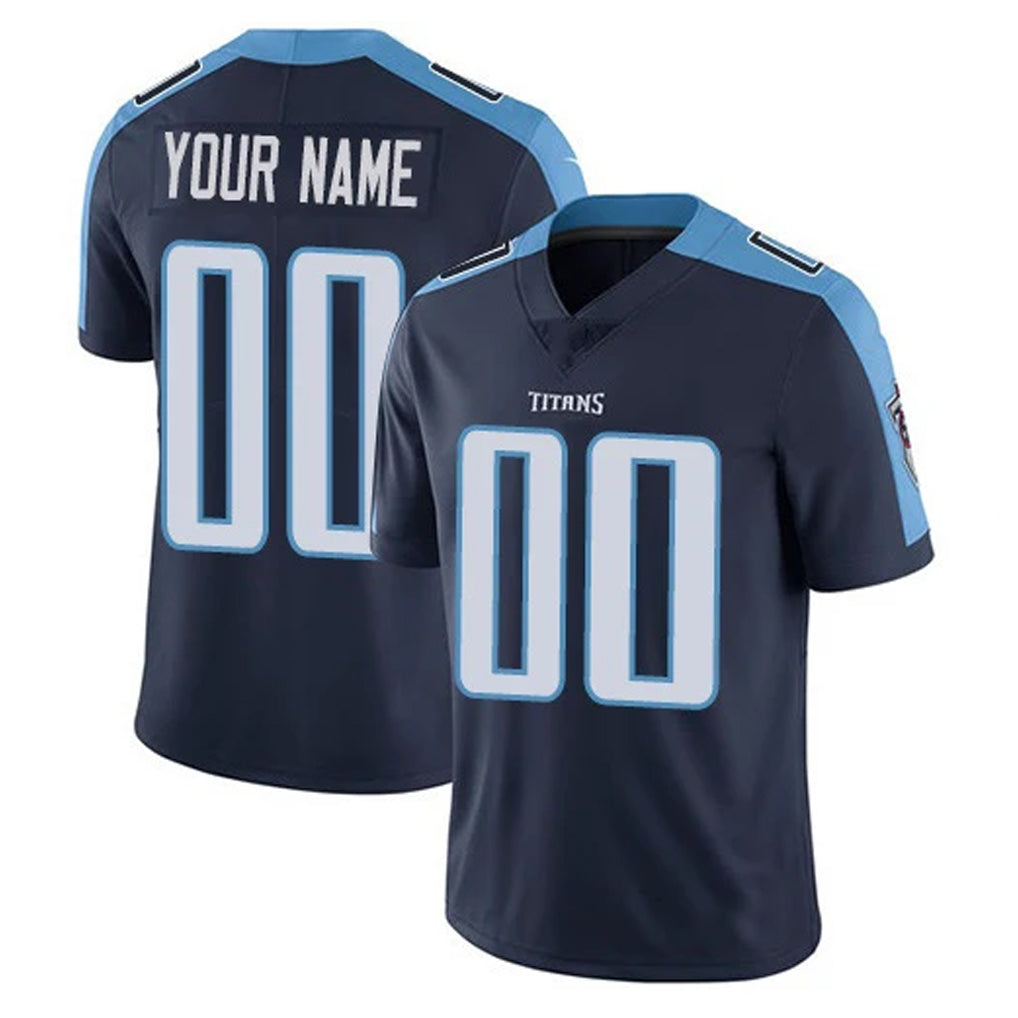 Kdoa Custom T.Titans Navy Limited Vapor Home Game Any Name & Numbers Stitched Jerseys