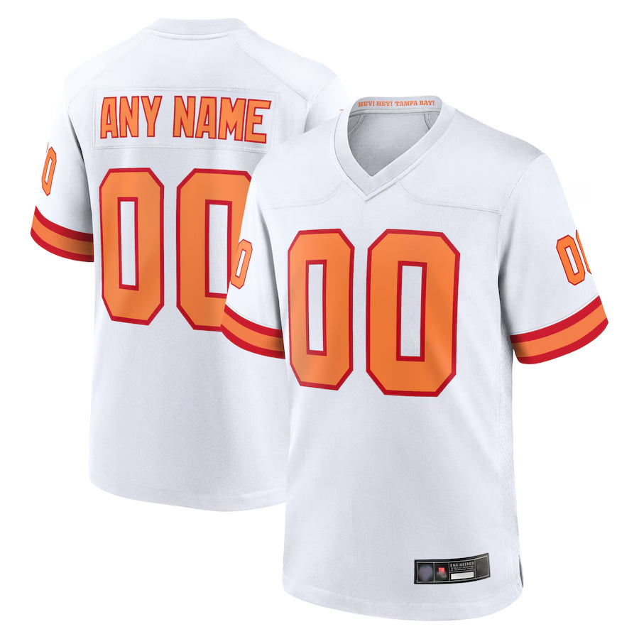 Kdoa Custom TB.Buccaneers 50th Season White Home Game Stitched Jerseys