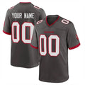 Kdoa Custom TB.Buccaneers Pewter Alternate Home Game Any Name & Numbers Stitched Jerseys