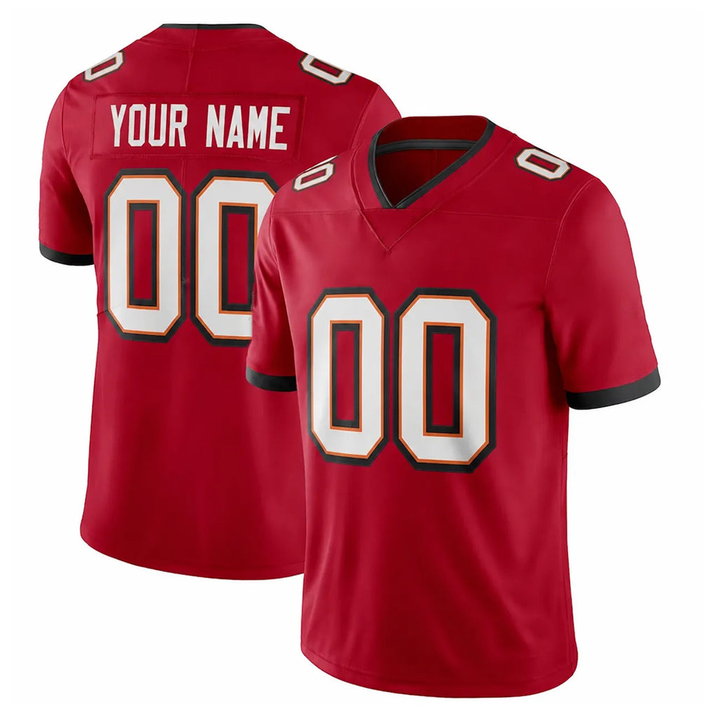 Kdoa Custom TB.Buccaneers Red Limited Vapor F.U.S.E. Home Game Any Name & Numbers Stitched Jerseys