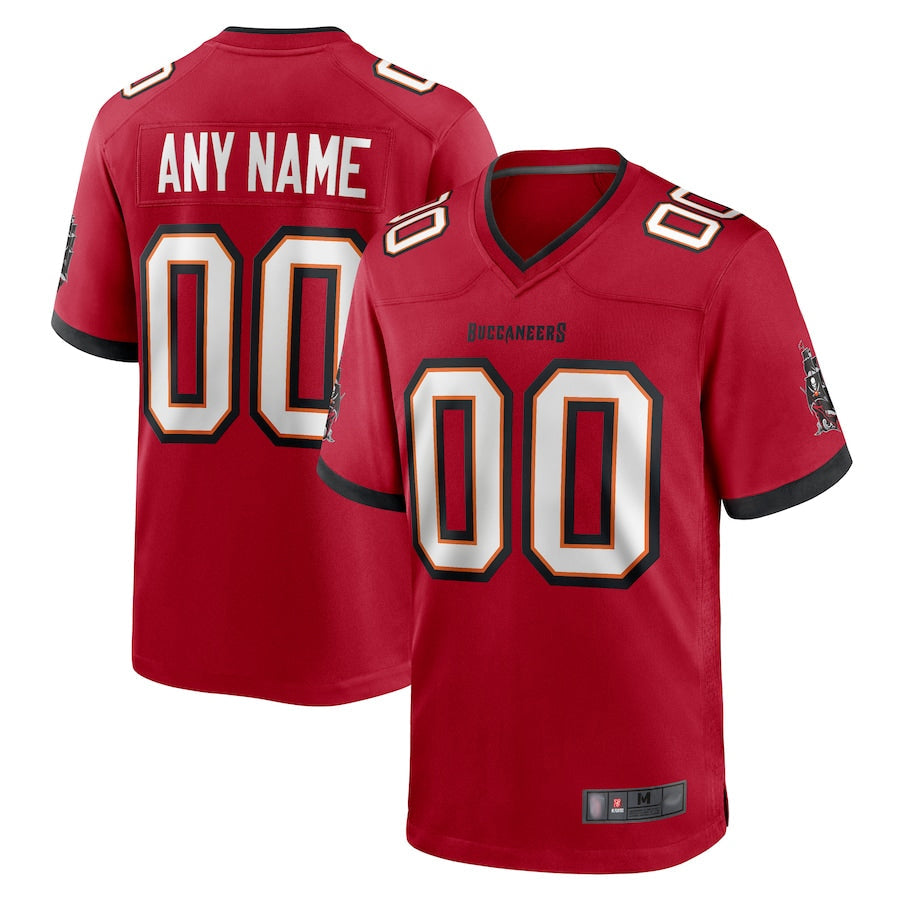 Kdoa Custom TB.Buccaneers Red Replica Game Stitched Jerseys