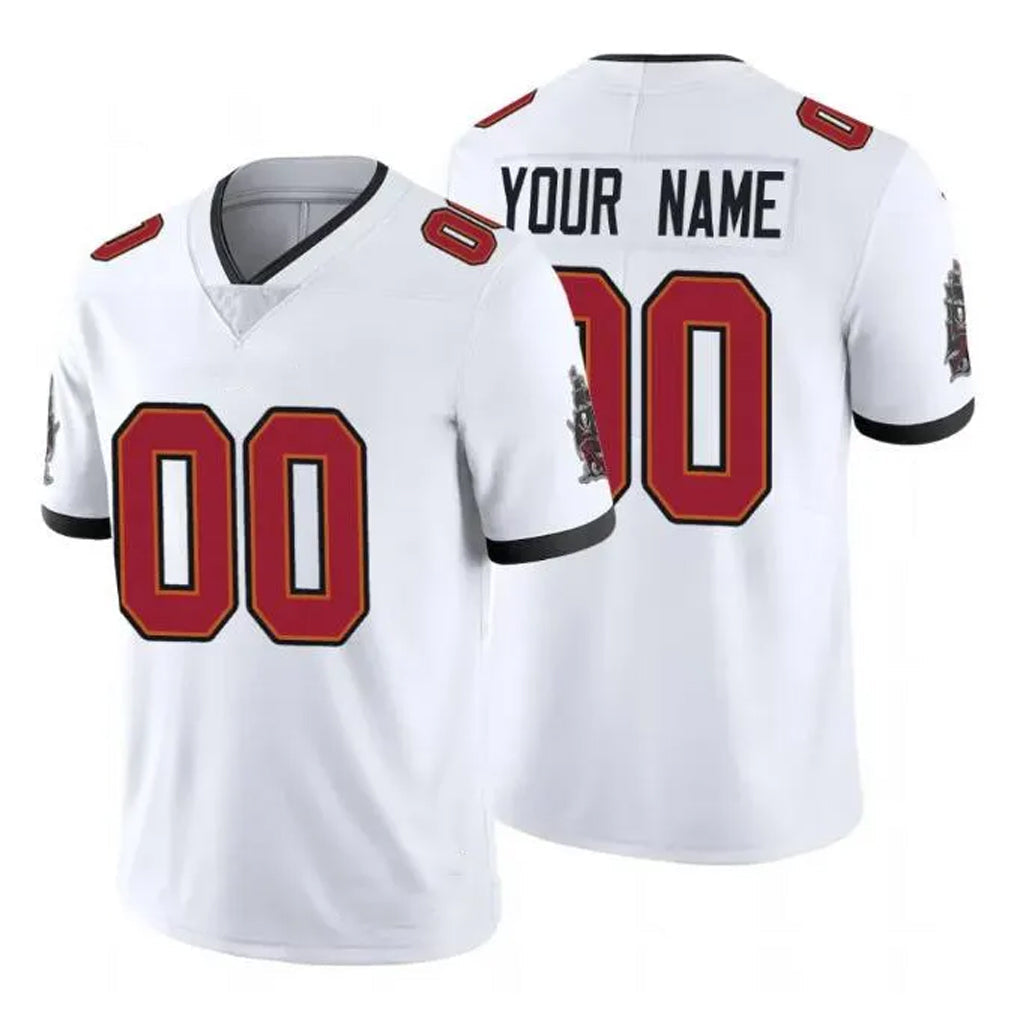 Kdoa Custom TB.Buccaneers White Limited Vapor Untouchable Home Game Any Name & Numbers Stitched Jerseys