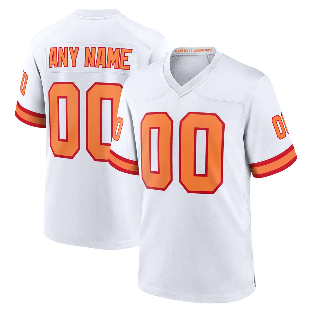Kdoa Custom TB.Buccaneers White '76 Home Game Any Name & Numbers Stitched Jerseys