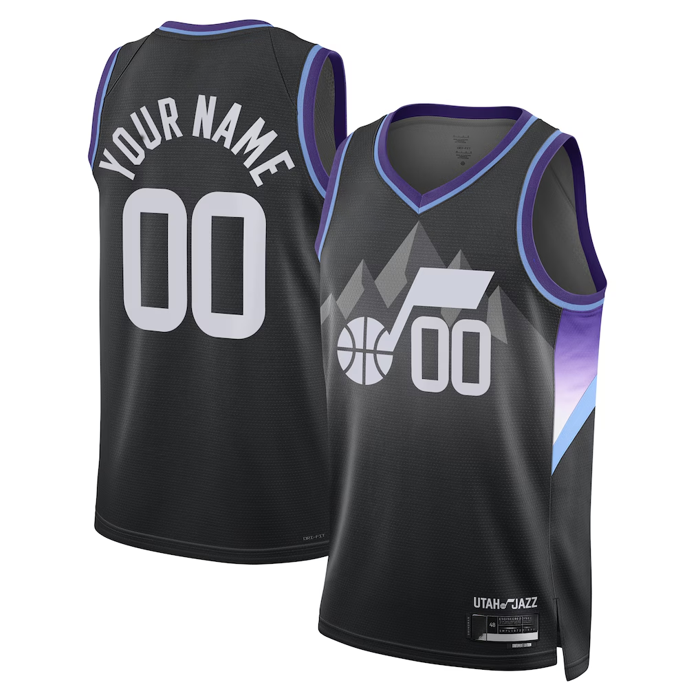 Kdoa Custom U.Jazz Black 2025 Swingman Jerseys - Statement Edition