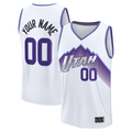 Kdoa Custom U.Jazz Fanatics White Fast Break Replica Jerseys - Association Edition