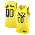 Kdoa Custom U.Jazz Gold Swingman Jerseys - Icon Edition