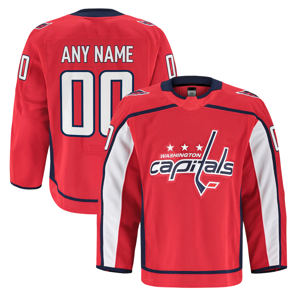 Kdoa Custom W.Capitals Red Home Authentic Pro Jerseys