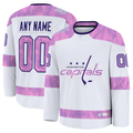 Kdoa Custom W.Capitals White 2024 Hockey Fights Cancer Practice Jerseys