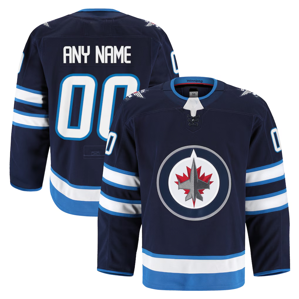 Kdoa Custom W.Jets Navy Home Authentic Pro Jerseys