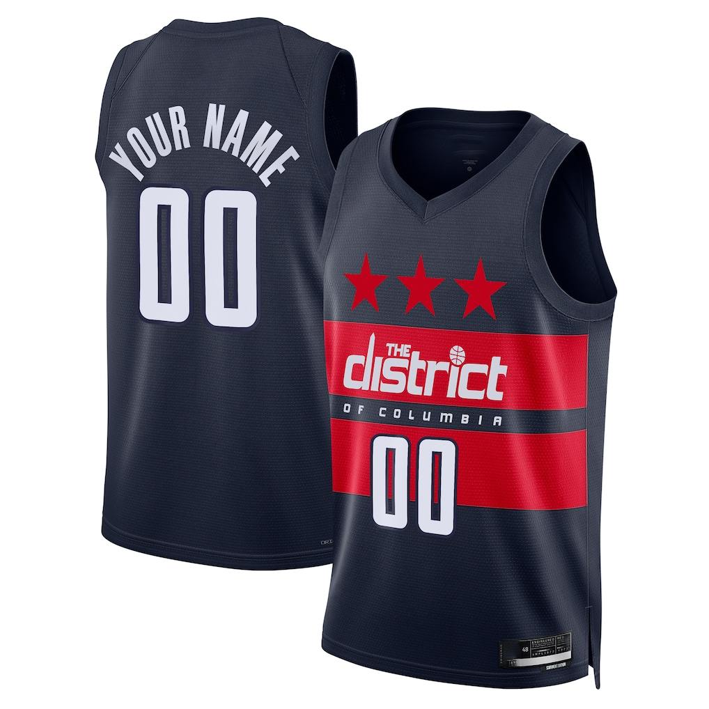 Kdoa Custom W.Wizards Navy 2024-25 Swingman Jerseys - Statement Edition