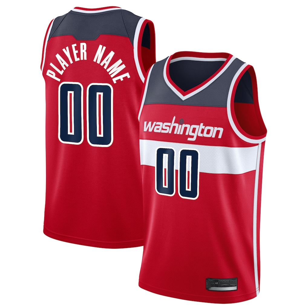 Kdoa Custom W.Wizards Red 2020-21 Swingman Jerseys - Icon Edition
