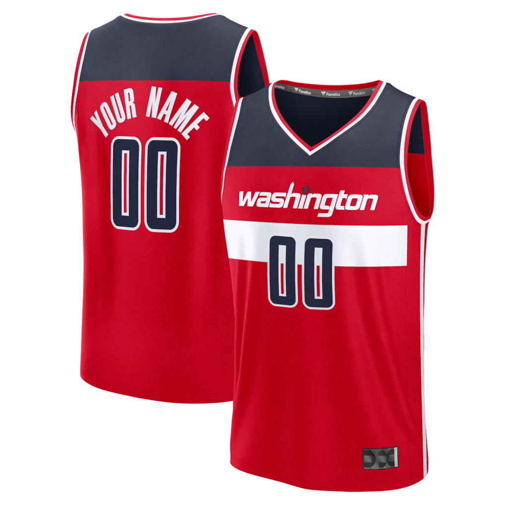 Kdoa Custom W.Wizards Red Fastbreak Jerseys - Icon Edition
