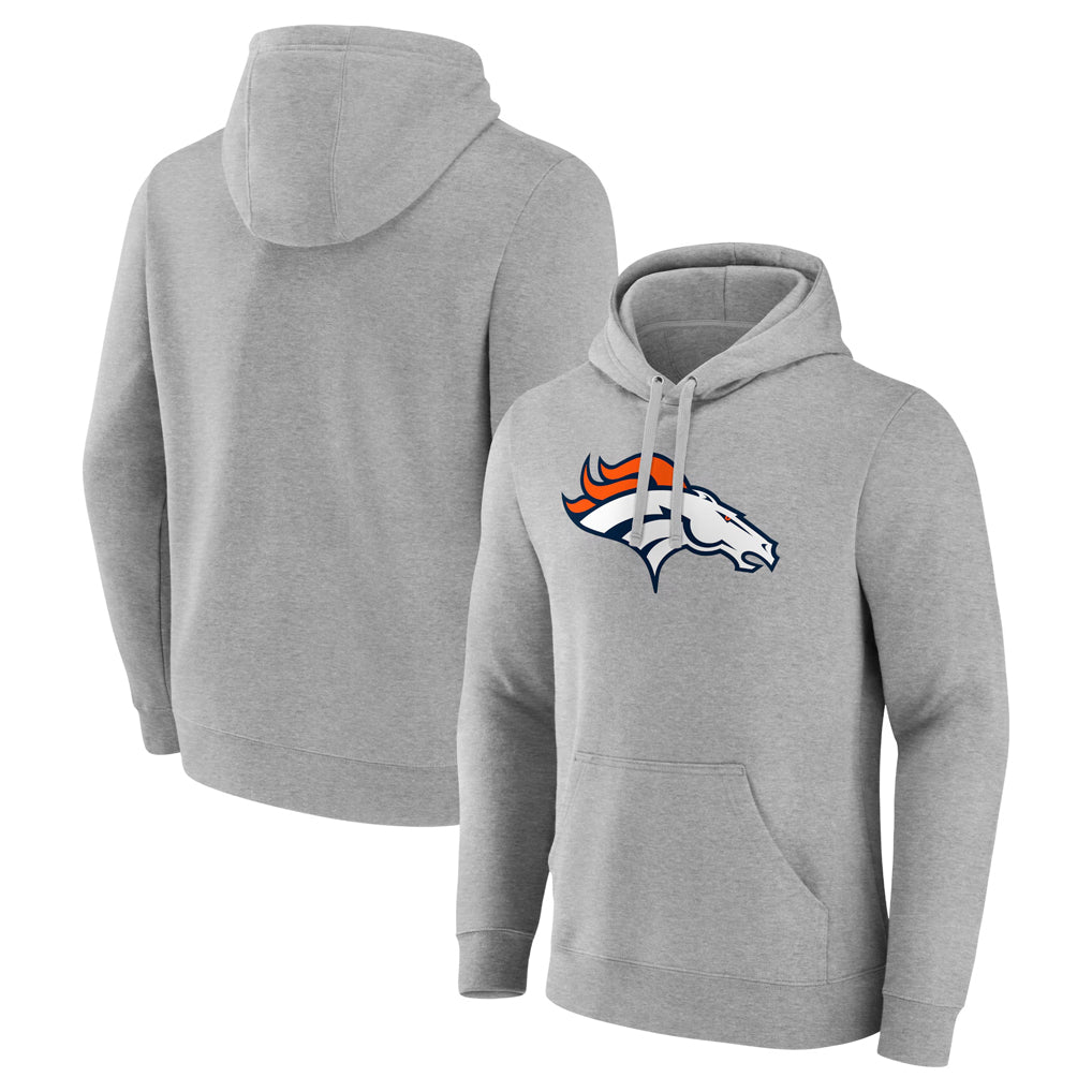 Kdoa D.Broncos Gray Pullover Hoodie Limited Blank Player Stitched Jerseys