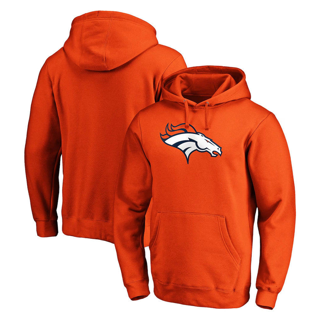 Kdoa D.Broncos Orange Pullover Hoodie Limited Blank Player Stitched Jerseys