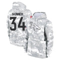 Kdoa D.Broncos #34 JL Skinner Player Arctic Camo Salute to Service Hoodies Limited Game Stitched Jerseys