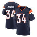 Kdoa D.Broncos #34 JL Skinner Player Navy Home Game Stitched Jerseys
