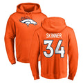 Kdoa D.Broncos #34 JL Skinner Player Orange Pullover Hoodie Limited Stitched Jerseys