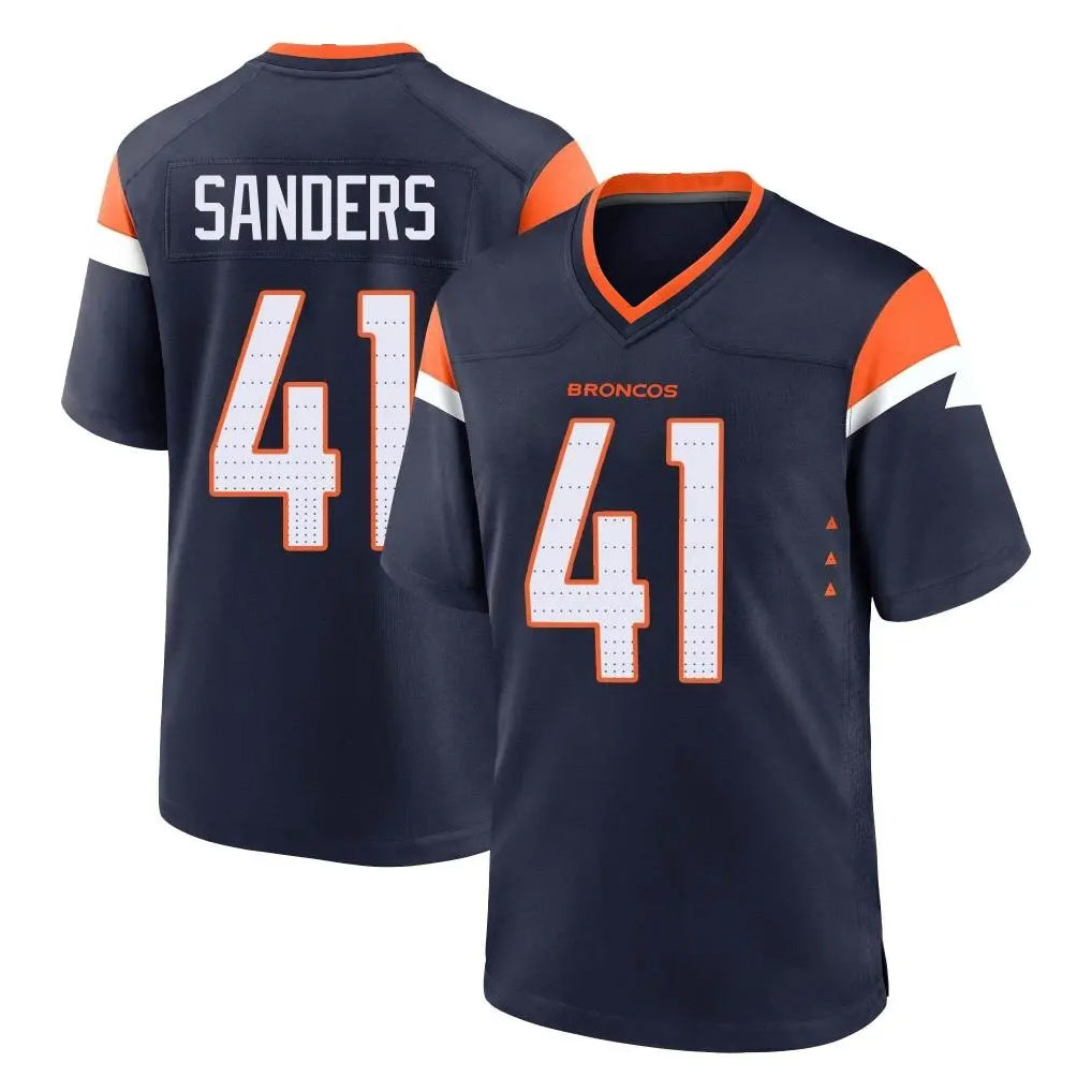 Kdoa D.Broncos #41 Drew Sanders Player Navy Home Game Stitched Jerseys