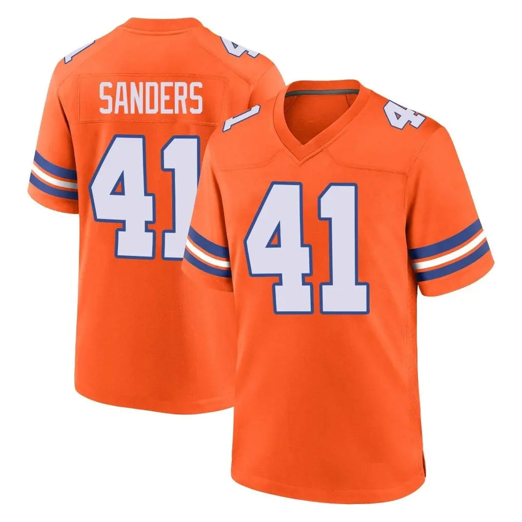 Kdoa D.Broncos #41 Drew Sanders Player Orange Alternate Collection Throwback Game Stitched Jerseys