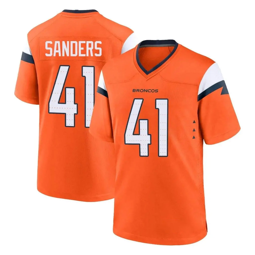 Kdoa D.Broncos #41 Drew Sanders Player Orange Home Game Stitched Jerseys