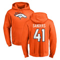 Kdoa D.Broncos #41 Drew Sanders Player Orange Pullover Hoodie Limited Stitched Jerseys