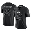 Kdoa D.Broncos #69 Mike McGlinchey Player Black Reflective Limited Stitched Jerseys