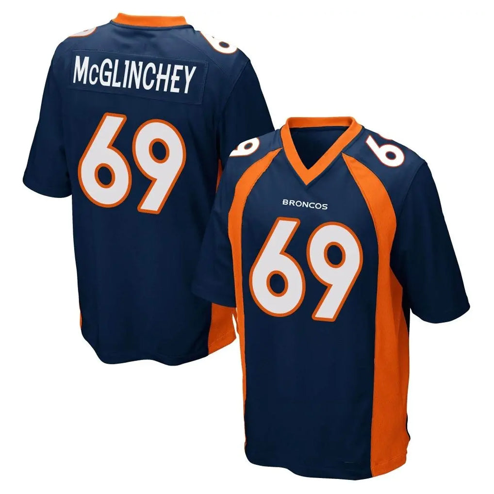 Kdoa D.Broncos #69 Mike McGlinchey Player Navy Game Stitched Jerseys