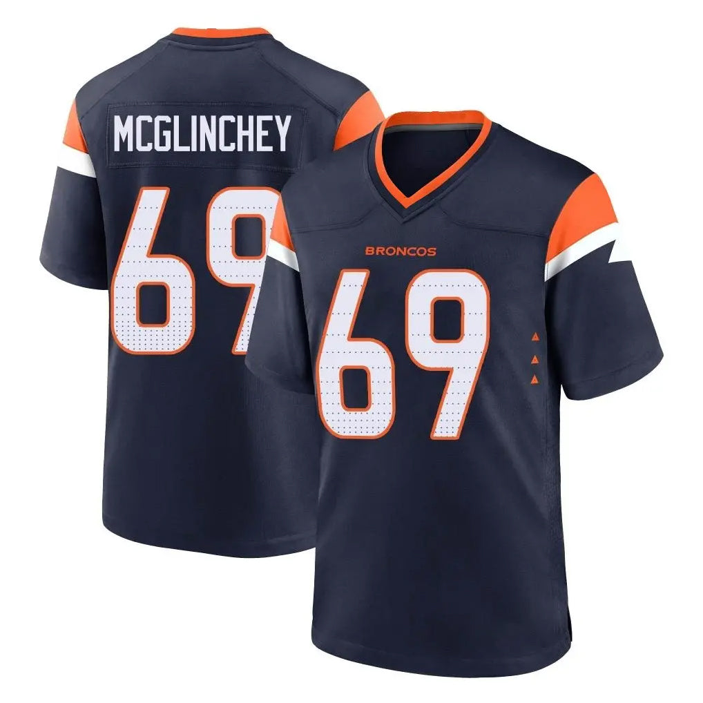 Kdoa D.Broncos #69 Mike McGlinchey Player Navy Home Game Stitched Jerseys