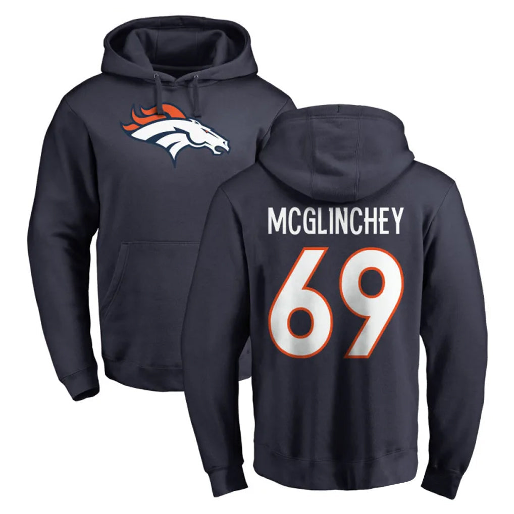 Kdoa D.Broncos #69 Mike McGlinchey Player Navy Pullover Hoodie Limited Stitched Jerseys