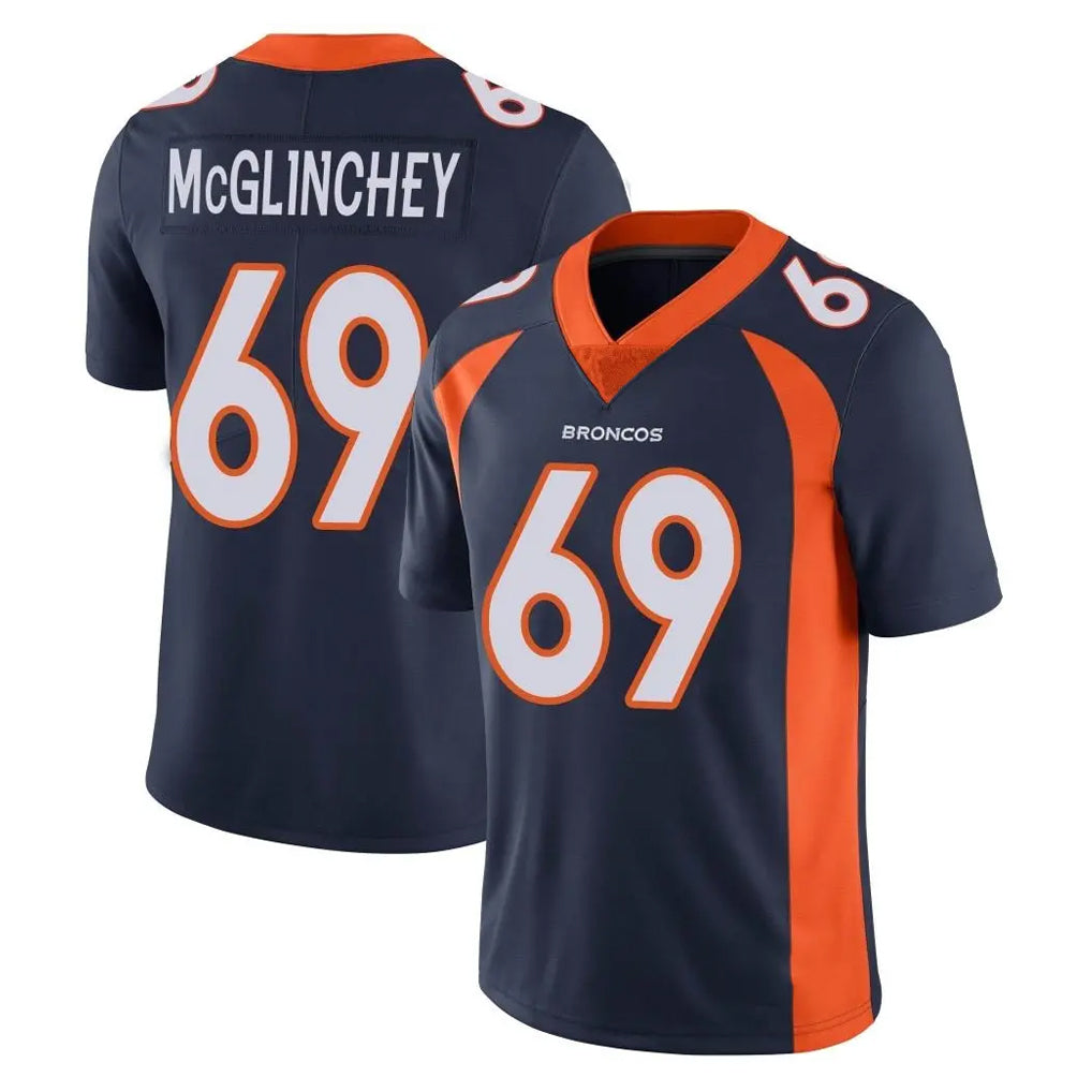 Kdoa D.Broncos #69 Mike McGlinchey Player Navy Vapor Untouchable Limited Game Stitched Jerseys