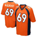 Kdoa D.Broncos #69 Mike McGlinchey Player Orange Color Home Game Stitched Jerseys