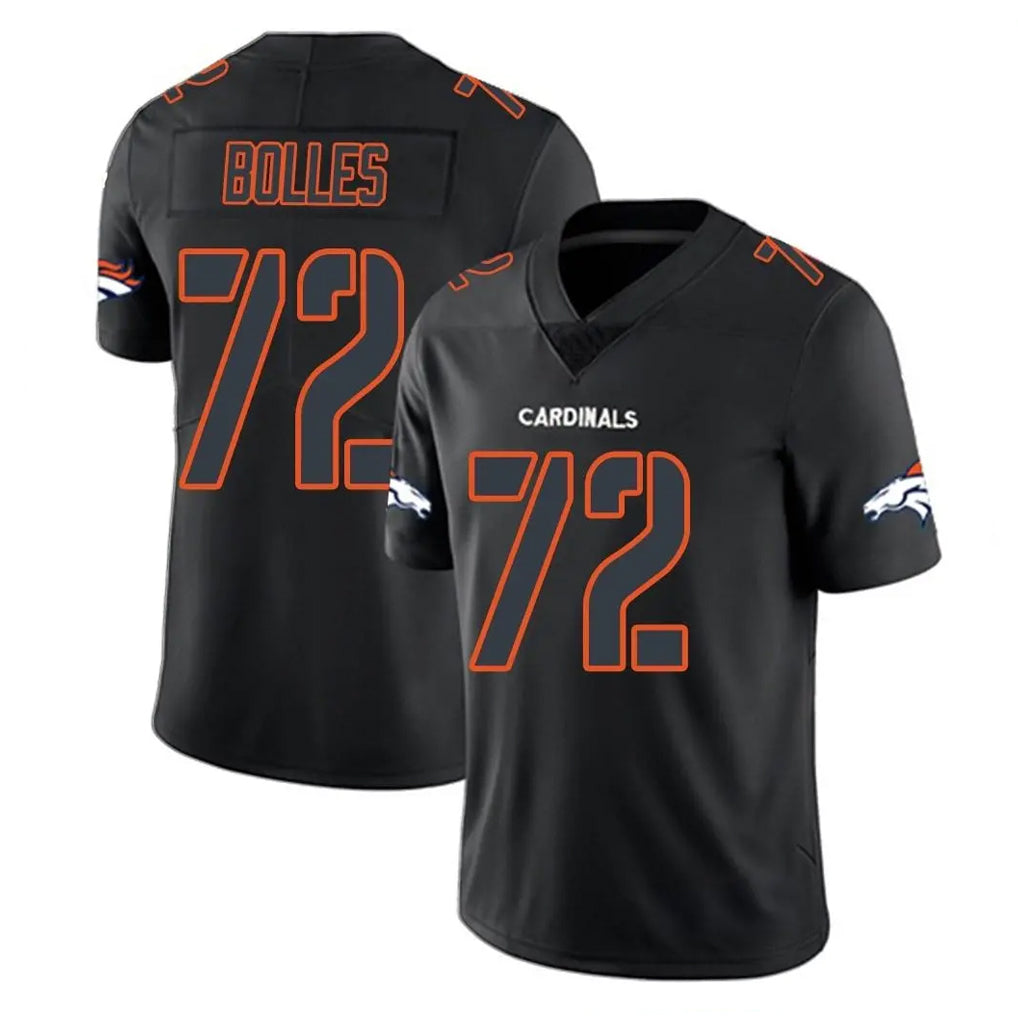 Kdoa D.Broncos #72 Garett Bolles Player Black Impact Limited Game Stitched Jerseys