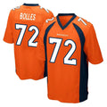 Kdoa D.Broncos #72 Garett Bolles Player Orange Color Home Game Stitched Jerseys