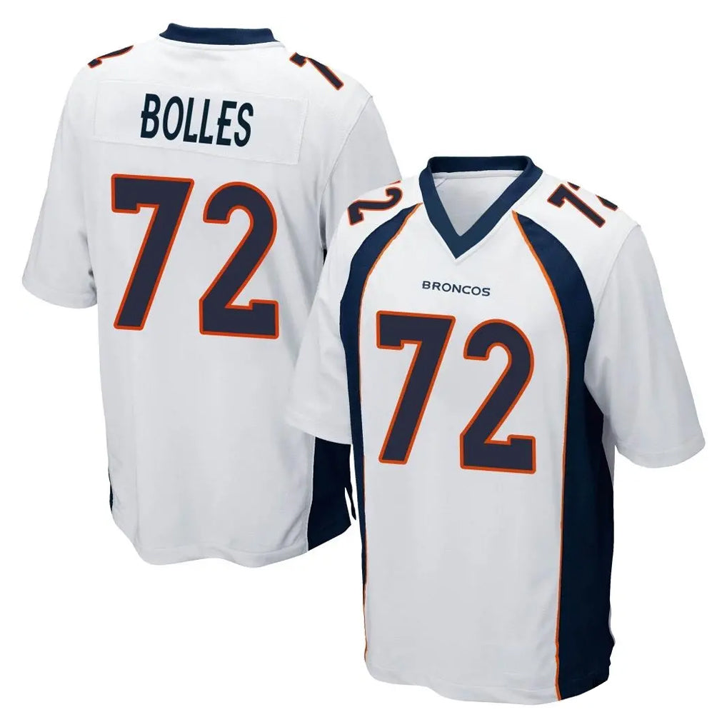Kdoa D.Broncos #72 Garett Bolles Player White Game Stitched Jerseys